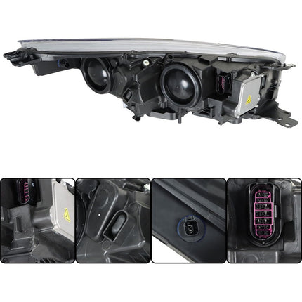 Findmall Headlight Assembly for 2017–2019 Ford Escape Front Left Driver Side, Replaces GJ5Z-13008-T