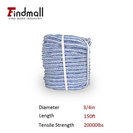 findmall 24-Strand Braided Polyester Rope – High Strength Arborist Tree Felling & Rigging Rope for Swing, Camping & Outdoor Use