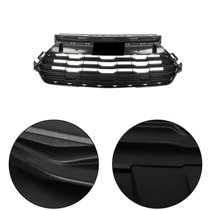 Findmall Matte Black Front Upper Bumper Grille Replacement for Trailblazer LT and LS
