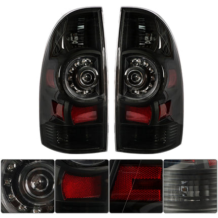 Findmall Tail Light Assembly Pair for 2005-2015 Toyota Tacoma, Clear or Black Lens