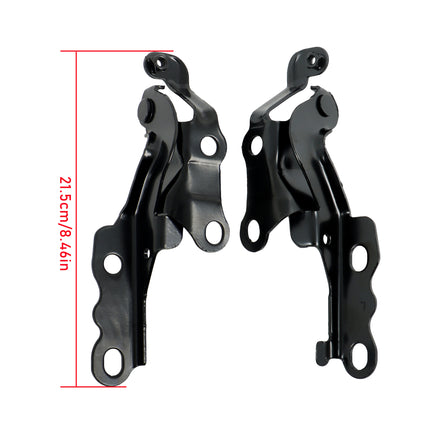 Findmall Hood Hinge Pair Replacement for 2003-2008 Toyota Corolla & Matrix, Left & Right, Black