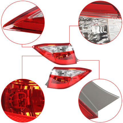 Findmall Outer Tail Light Assembly for 2014-2016 Toyota Corolla, Left, Right or Pair