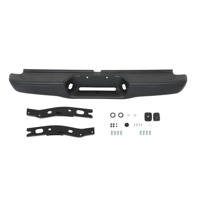 Findmall Black or Chrome Rear Step Bumper for 1995-2004 Toyota Tacoma