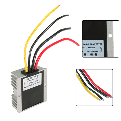 findmall DC 12V to DC 24V Step Up Transformer, 360W 15A DC Voltage Converter Suitable for Bus, Motor, Large Truck, Taxi Display and Other Equipment