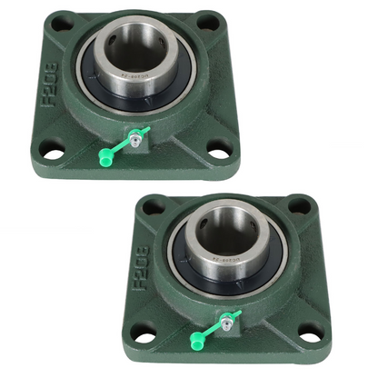 findmall 2Pcs UCF208-24 Pillow Block Bearing 1-1/2 Inch Bore Pillow Block Bearings Bearing Steel 4 Bolt Pillow Block Flange Bearing Self Alignment