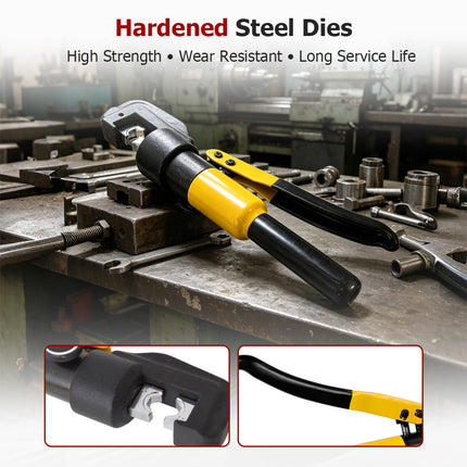 findmall 10 Ton Hydraulic Crimping Tool – Heavy Duty Wire & Battery Cable Lug Terminal Crimper