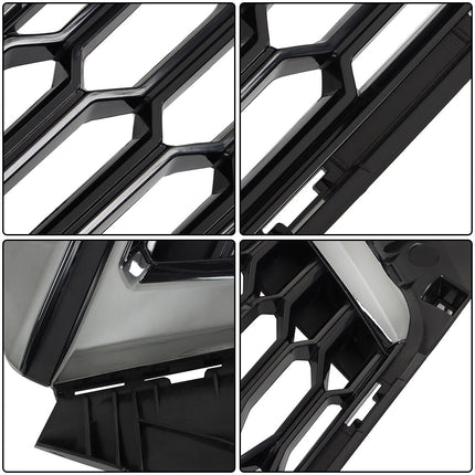 Findmall Black Honeycomb Front Bumper Grille Replacement for Traverse 2022-2023