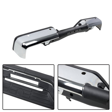 Findmall Chrome Rear Step Bumper for 2004-2015 Nissan Titan, NI1103111
