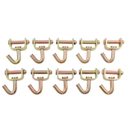 Findmall Swivel J-Hooks for 2 Inch Ratchet Straps, Heavy Duty Steel Rotating J Hooks 3333 Lbs Working Load for Truck Trailer Cargo Securing