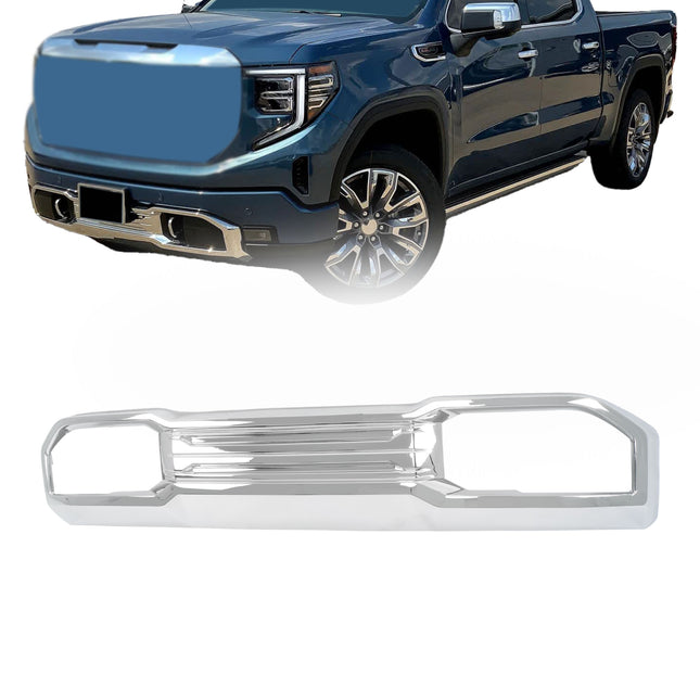 Findmall Front Bumper Lower Skid Plate for 2022-2024 GMC Sierra 1500, Chrome