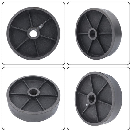 Findmall 1 Pack 8" Steel & Cast Iron Caster Wheel, Heavy Duty Industrial Wheel with Roller Bearing, 1300 LB Capacity Replacement Wheel for Workbenches & Platform Trucks