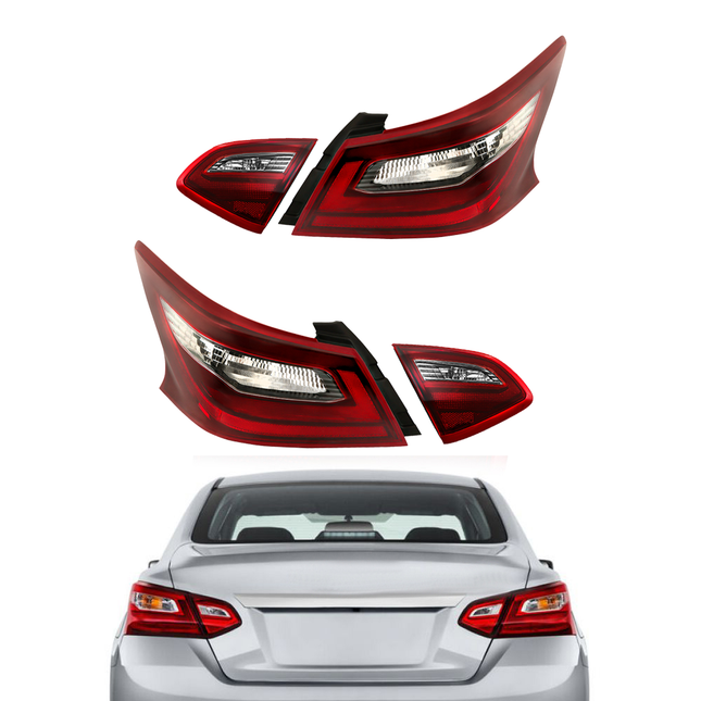 Findmall Smoked Tail Light Assembly for 2016-2018 Nissan Altima SR