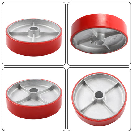 Findmall 1 Pack 8" Polyurethane on Aluminum Core Caster Wheel, Heavy Duty Industrial Wheel with Roller Bearing, 1000 LB Capacity