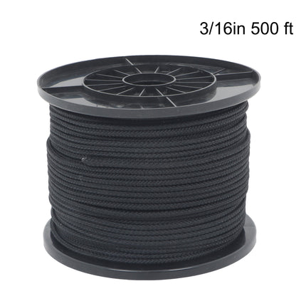 Findmall Hollow Braid Polypropylene Rope, 8-Strand Utility Rope for Fishing, Camping, Crafting & Outdoor Applications