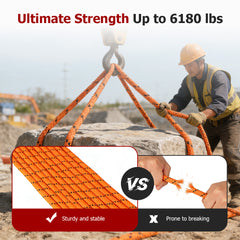 findmall 1/2 Inch 24 Strand Braided Rope – Heavy Duty Polyester Pulling Rope for Tree Work, Rigging & Outdoor Utility