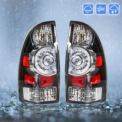 Findmall Tail Light Assembly Pair for 2005-2015 Toyota Tacoma, Clear or Black Lens