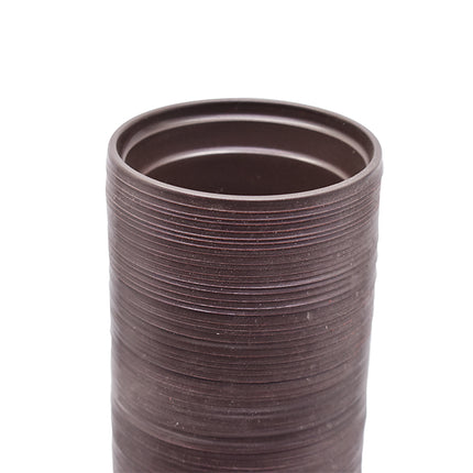 findmall 100PCS Plastic Plant Nursery Pots for Seedlings – Round Stackable Flower & Vegetable Planters, Ribbed Design