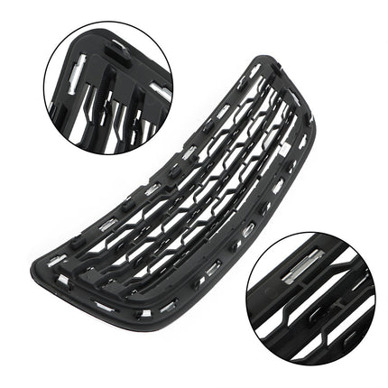 Findmall 2-Piece Black Front Lower Inner Grille with Chrome Molding Replacement for Trax 2014-2016 GM1200727