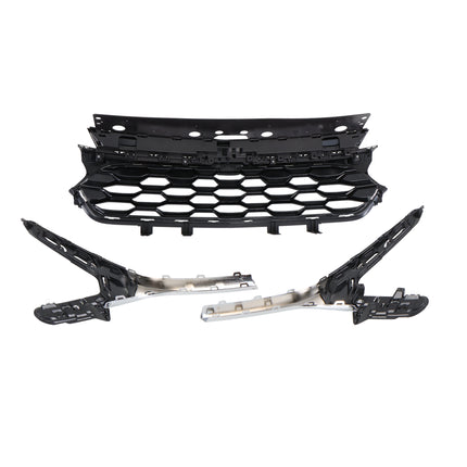 Findmall Front Bumper Center Mesh Grille and Chrome Trim Cover Kit Replacement for Trax 2023-2024