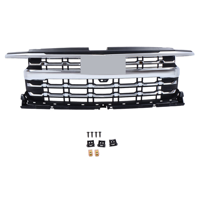 Findmall Chrome Front Upper Grille Replacement for Silverado 1500 LTZ 2022-2024