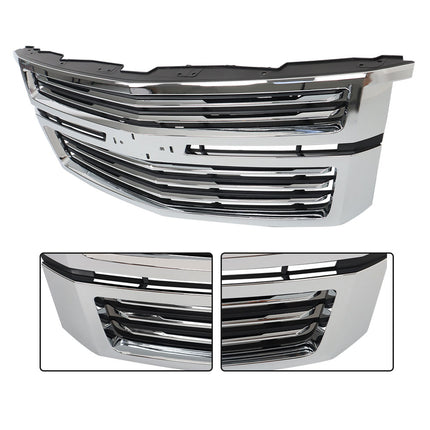 Findmall Chrome Front Upper Grille Replacement for Tahoe and Suburban 2015-2020