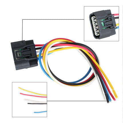 Findmall Connector Plug Wiring Harness 5-Way Extension Replacement for 2016-2019 Civic 1.5L Turbo Charger 49373-07012 K6T52372