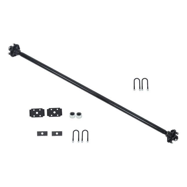 Findmall 2,000 lb Trailer Axle with U-Bolt Kit, 5 on 4.5 in, 71 in Hub Face