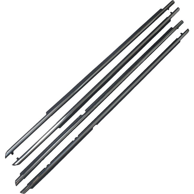 Findmall Chrome Window Weatherstrip Kit for 2007-2011 Toyota Camry, 4-Piece