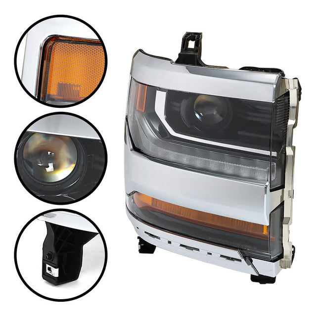 Findmall Headlight Assembly Replacement for Silverado 1500 Left LH Right RH