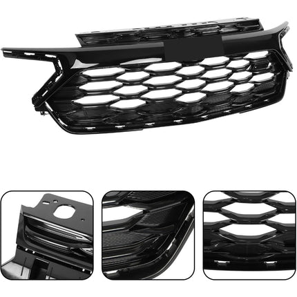 Findmall Glossy Black Front Upper Bumper Grille Replacement for Trailblazer RS