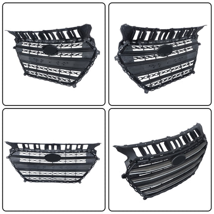 Findmall Front Bumper Grille Black Replacement for Elantra GT 2016 86350-A5800