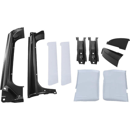 Findmall 10-Piece Rocker Panel Cab Corner and Floor Repair Kit for 1973-1987 Chevrolet C/K Pickups