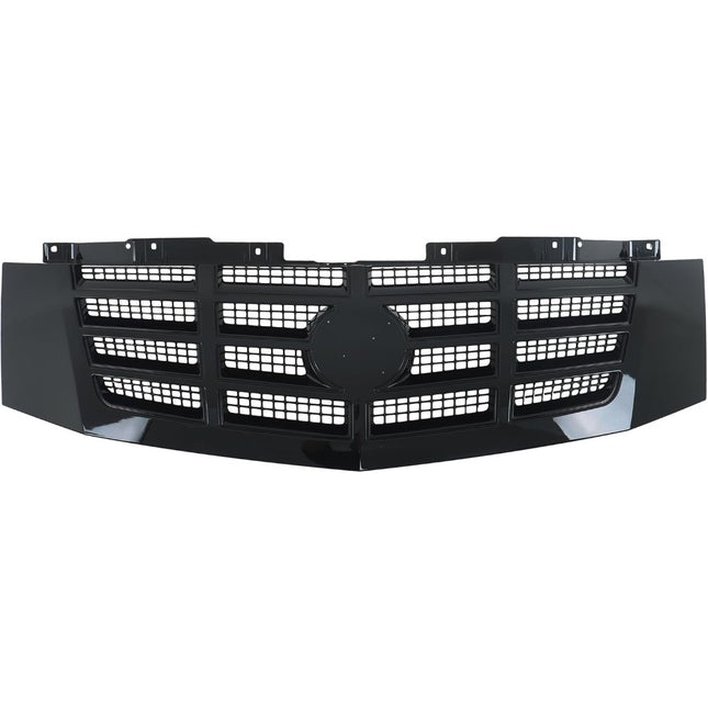 Findmall Glossy Black Front Upper Bumper Grille Replacement for Escalade, Escalade ESV and EXT 2007-2014 GM1200619 23190289