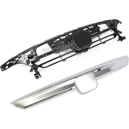 Findmall Front Upper Grille and Chrome Trim Kit for 2021-2022 Honda Accord, Black and Chrome