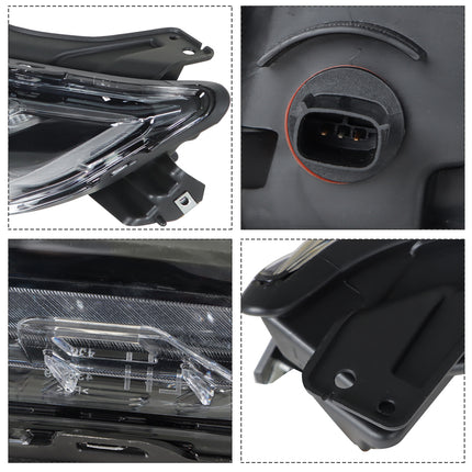 Findmall Headlight Assembly with DRL Replacement for Blazer Left LH