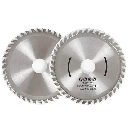 findmall Circular Saw Blade 3Pcs 4-1/2 Inch 40T Metal Cutting Saw Finish Blade Alloy Steel General Purpose Hard Soft Wood Cutting Saw Blade with 7/8-inch Arbor Fit for Wood Plastic Metal Tile Cutting