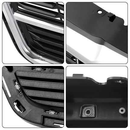 Findmall Chrome and Black Front Bumper Grille Replacement for CTS Sedan 2014-2015 22753187