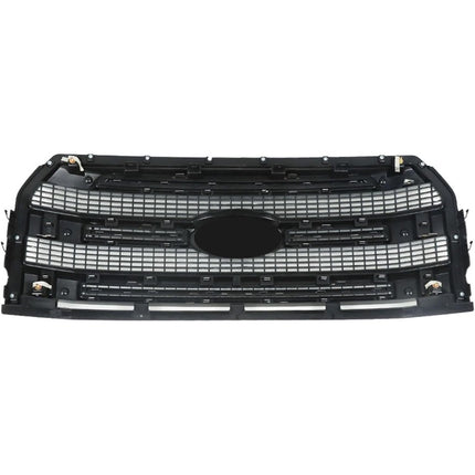 Findmall Front Upper Mesh Grille for 2015-2017 Ford F-150, Chrome