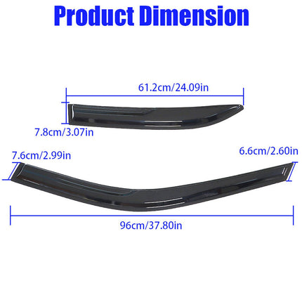 Findmall Side Window Visor Vent Rain Guard Deflector Replacement for 1997-2001 Toyota Camry Sedan