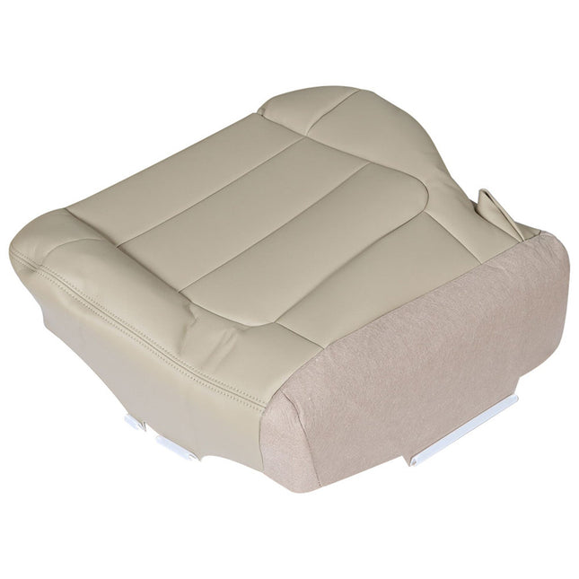 Findmall Driver Side Beige Leather Seat Cover Replacement for 2002 2003 2004 2005 2006 2007 F250 F350