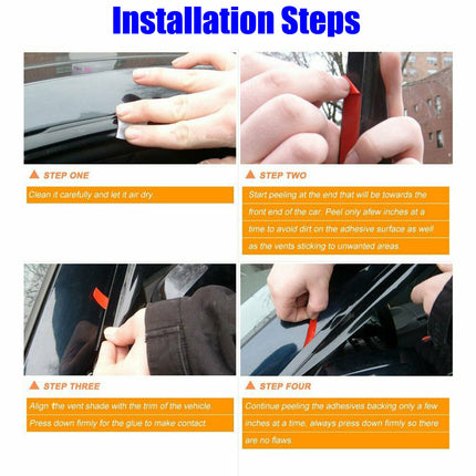 Findmall Side Window Vent Visor Rain Deflector Guard Replacement for 2012-2017 Honda Odyssey