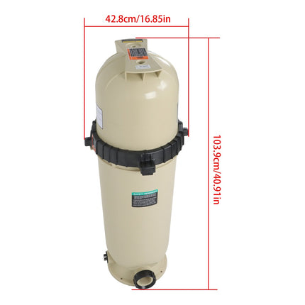 Findmall 160317 Single Cartridge Pool Filter Pump 150 Square Feet 150 GPM Replacement for Clean & Clear CC150 Filter