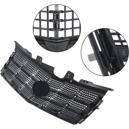 Findmall Chrome Front Bumper Grille and Hood Molding Kit Replacement for CTS