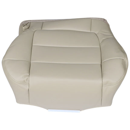 Findmall Driver Side Beige Leather Seat Cover Replacement for 2002 2003 2004 2005 2006 2007 F250 F350