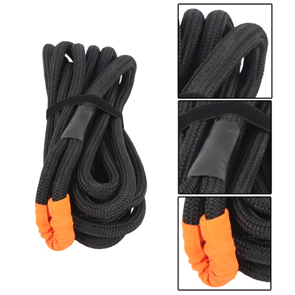 Findmall 1in x 30FT Kinetic Recovery Rope with 2 Soft Shackles, 34000 LBS Nylon N66 Double Braid Recovery Tow Rope, 30% Elastic Offroad Strap for Truck ATV UTV