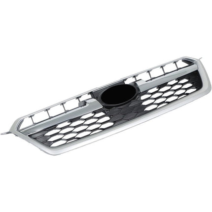 Findmall Front Grille for 2012-2016 Subaru Impreza, Silver and Black with Chrome Trim