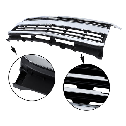 Findmall Chrome Front Grille Replacement for Silverado 2500 HD and 3500 HD 2015-2019