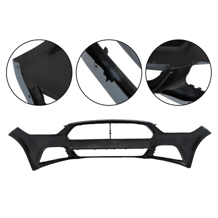 Findmall Primed Front Bumper Cover Replacement for 2015-2017 Ford Mustang EcoBoost GT V6 Coupe Convertible