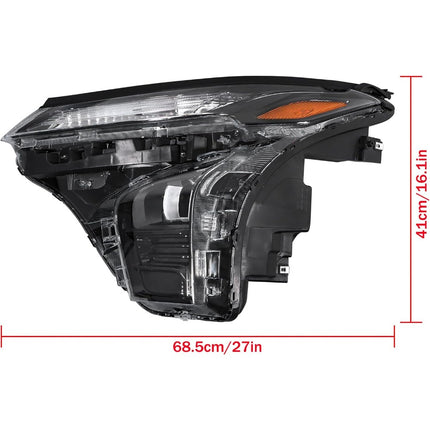 Findmall Headlight Assembly Projector w/o DRL Left Side LH Replacement for Trax LS RS 2024-2025