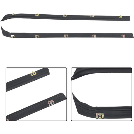 Findmall Window Sweep & Run Channel Weatherstrip Kit for 1981-1986 K3500, 6-Piece